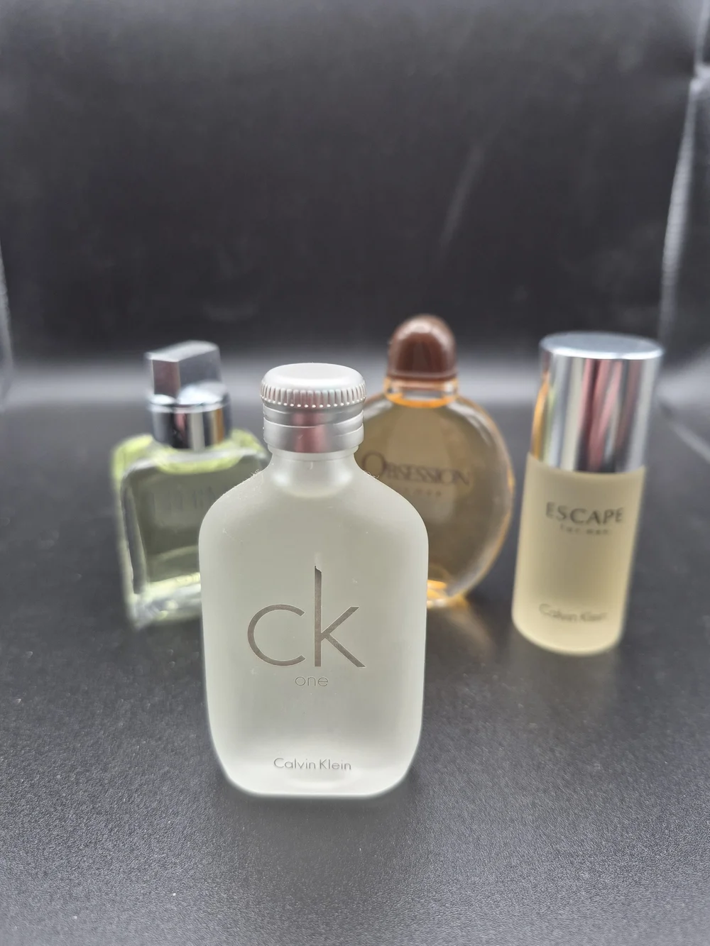 Calvin Klein Mini Fragrance Set - Clear, Frosted & Amber Bottles